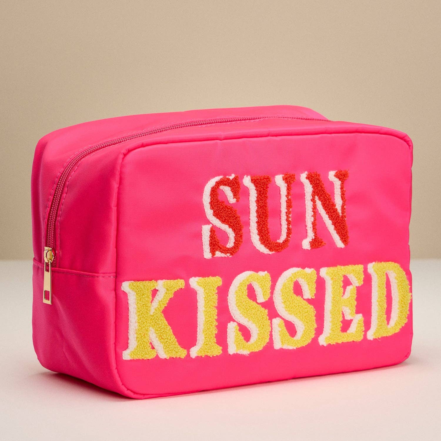 Frem - Nylon Beach Pouch with Fabric Letters