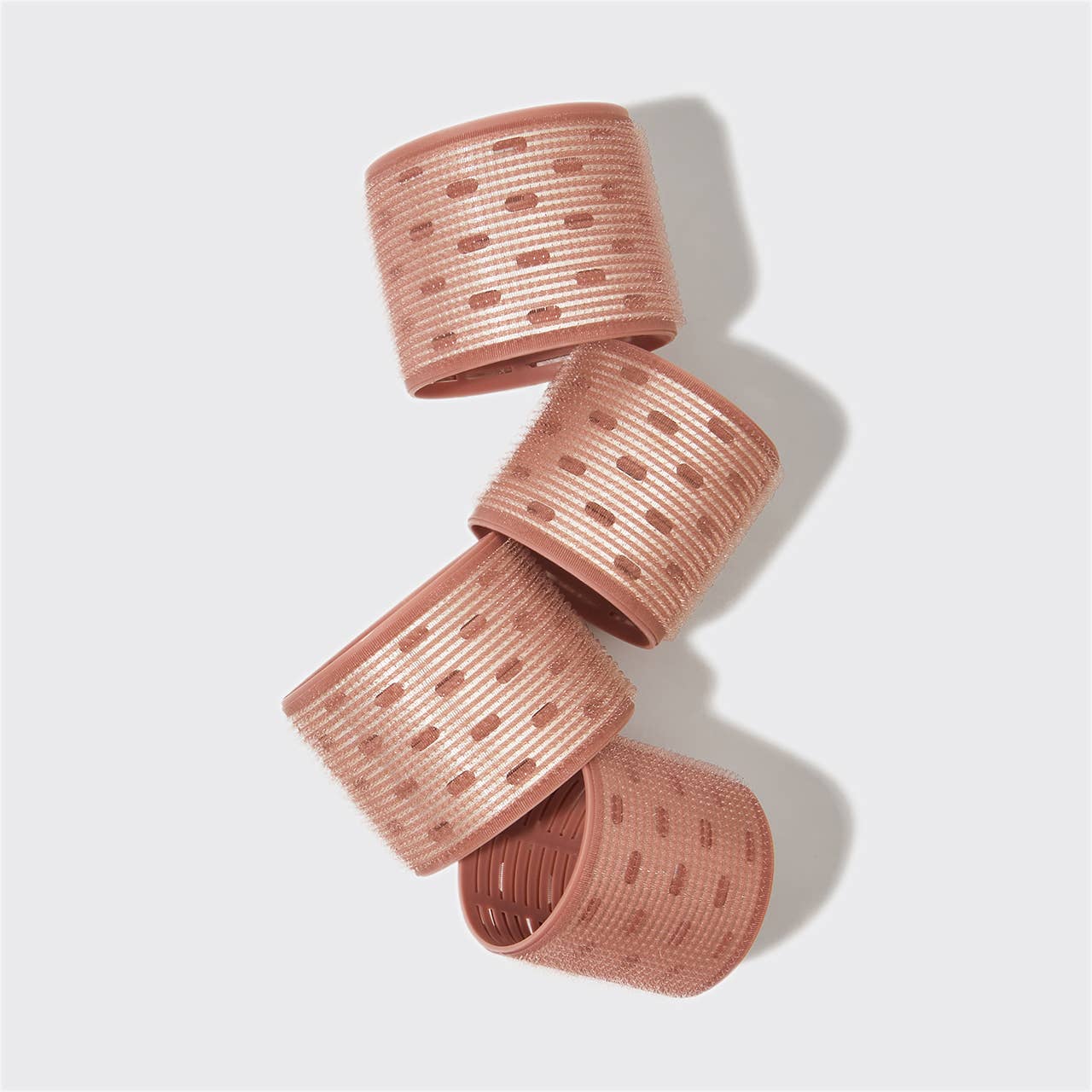 KITSCH - Recycled Plastic XL Thermal Rollers 4pc Set - Terracotta