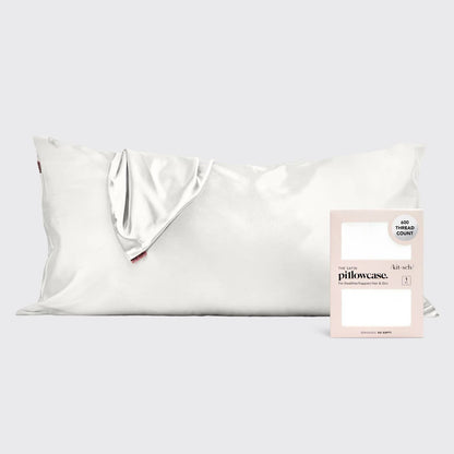 KITSCH - Satin Pillowcase King - Ivory
