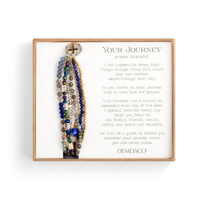DEMDACO - Beaded Prayer Bracelet - Indigo