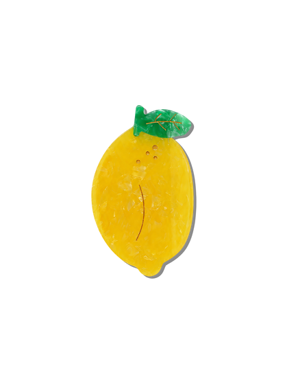 Solar Eclipse - Hand-painted Lemon Fruit Claw Hair Clip | Eco-Friendly