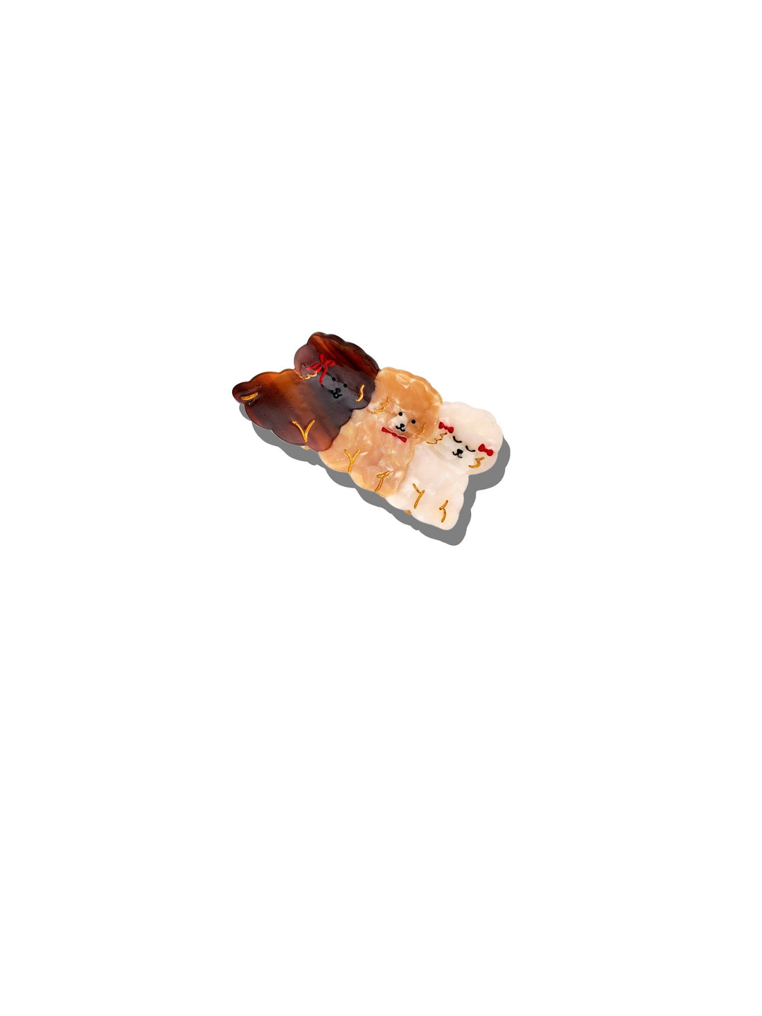 Solar Eclipse - Hand-Painted Mini Puppies Claw Hair Clip | Eco-Friendly