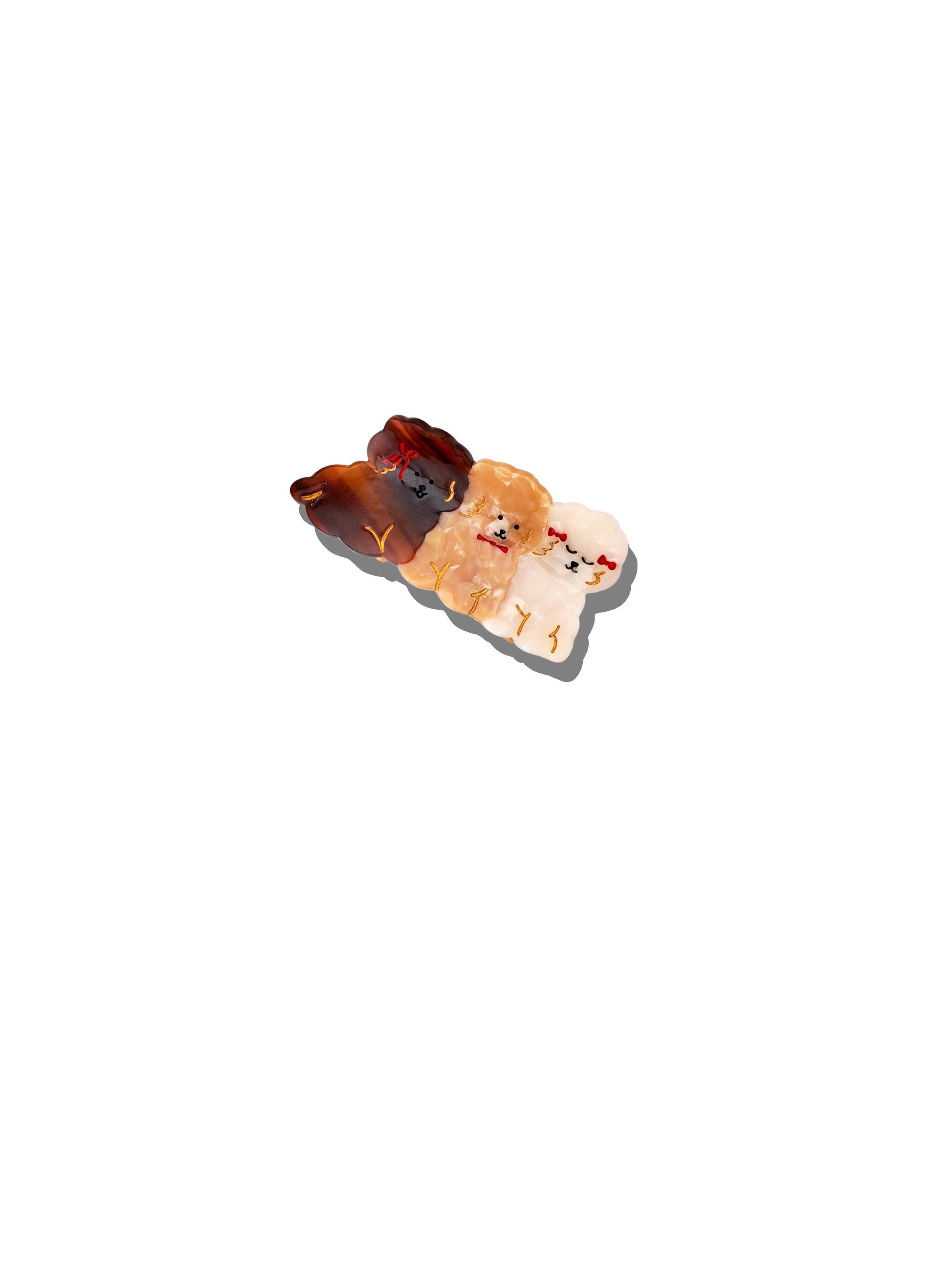 Solar Eclipse - Hand-Painted Mini Puppies Claw Hair Clip | Eco-Friendly