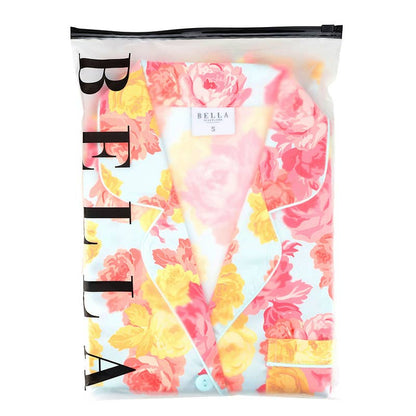 Bella Sleep + Spa - Bamboo PJ Set - Blue + Rose Floral