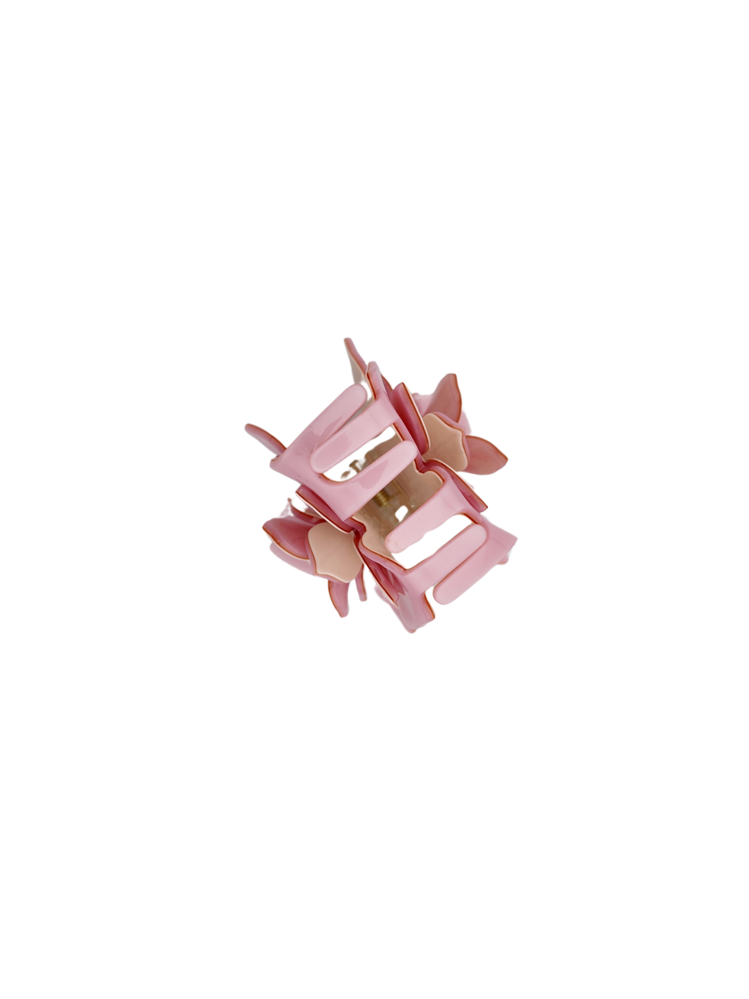 Solar Eclipse - Hand-painted Origami Magnolia Flower Hair Clip
