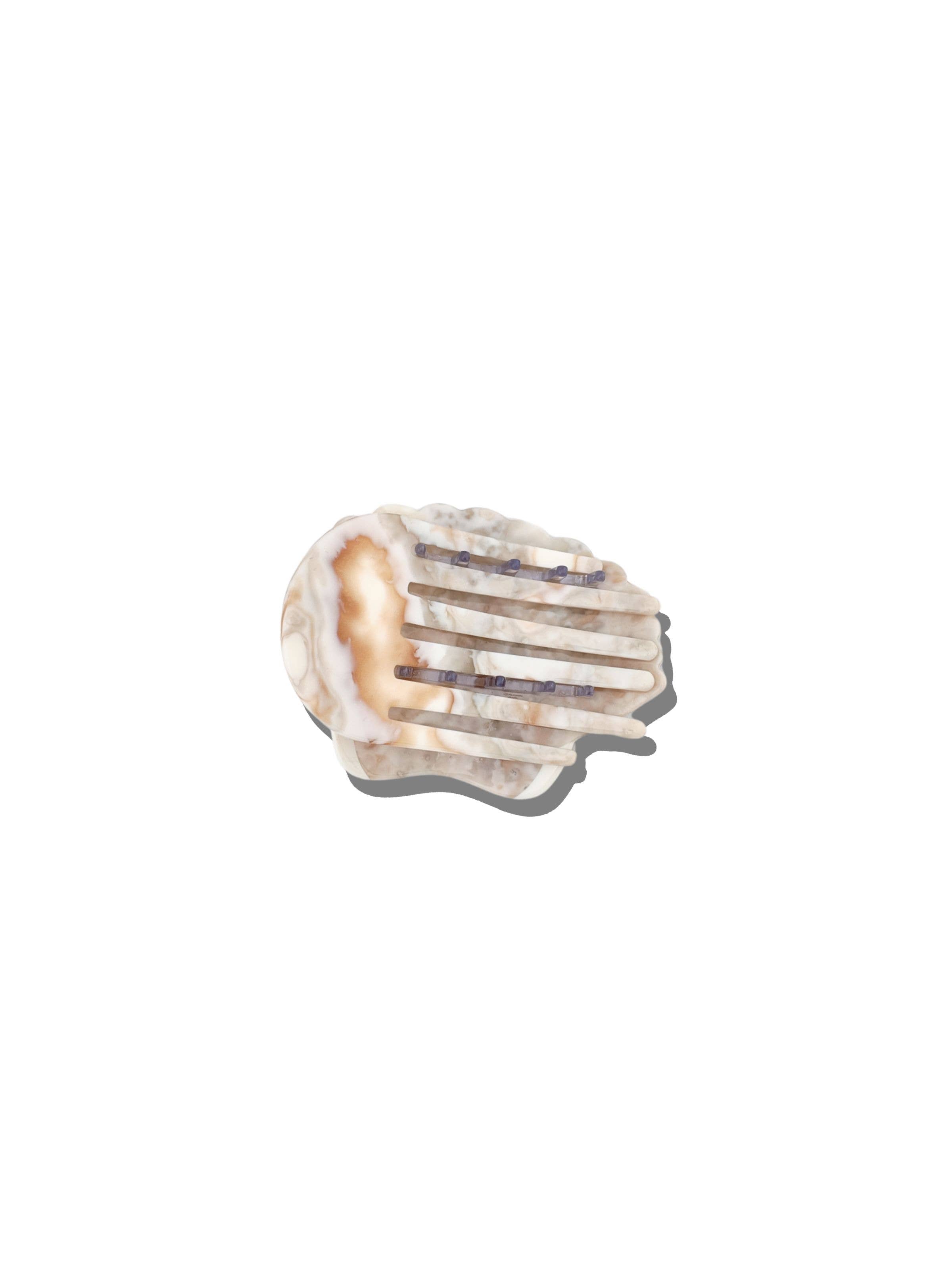 Solar Eclipse - Handmade Seashell Lay Down Claw Clip | Eco-Friendly