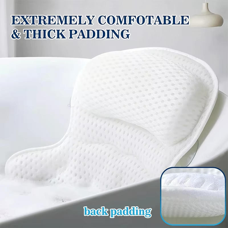 VIGOR - Luxury Bath Pillows for Tub Neck and Back Support