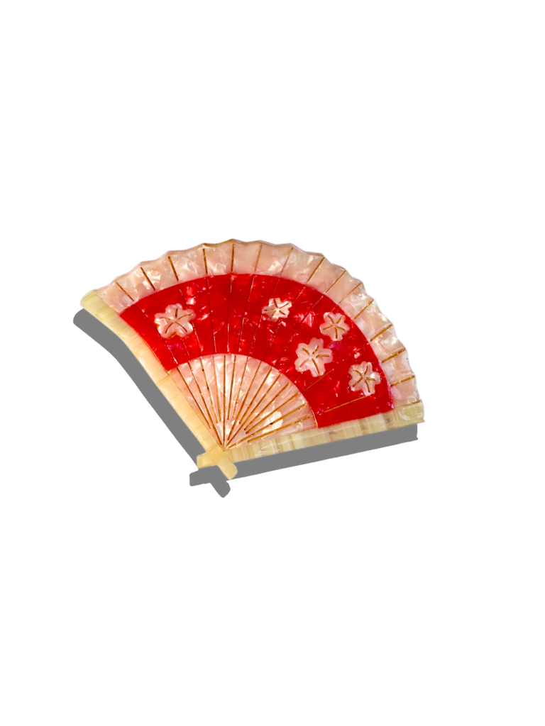 Solar Eclipse - Hand-painted Blossom Fan Claw Hair Clip | Eco-Friendly