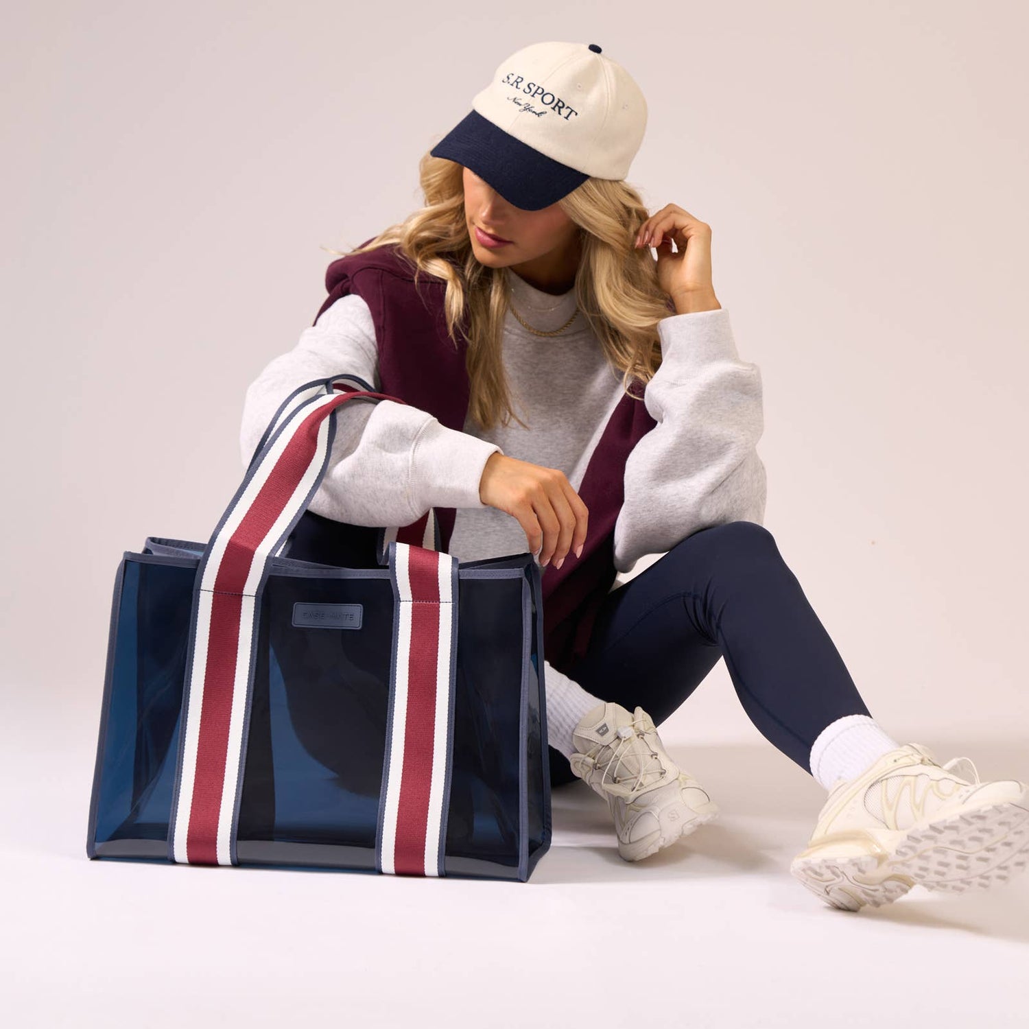 Case-Mate - Case-Mate Navy Rugby Stripe Jelly Tote Bag