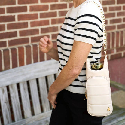 WanderFull - Original HydroBag - Ivory Vegan Leather HydroBag® with Strap Bundle