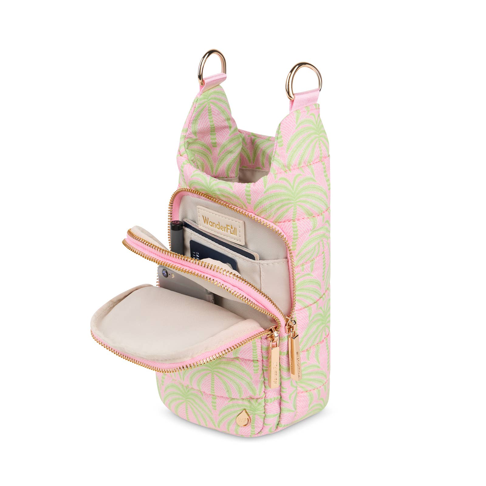 WanderFull - Original HydroBag - Pink Palm Print HydroBag®