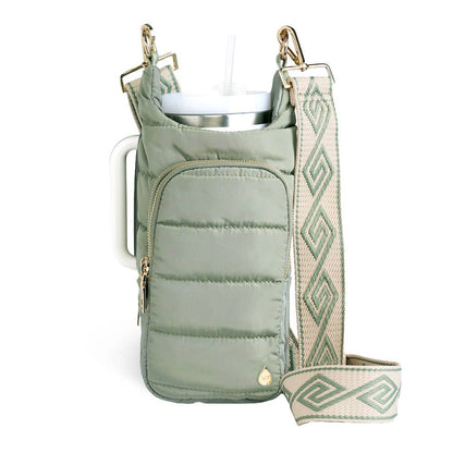 WanderFull - Original HydroBag - HydroBag® HANDLE™ - Sage Green with Sage and Tan Strap