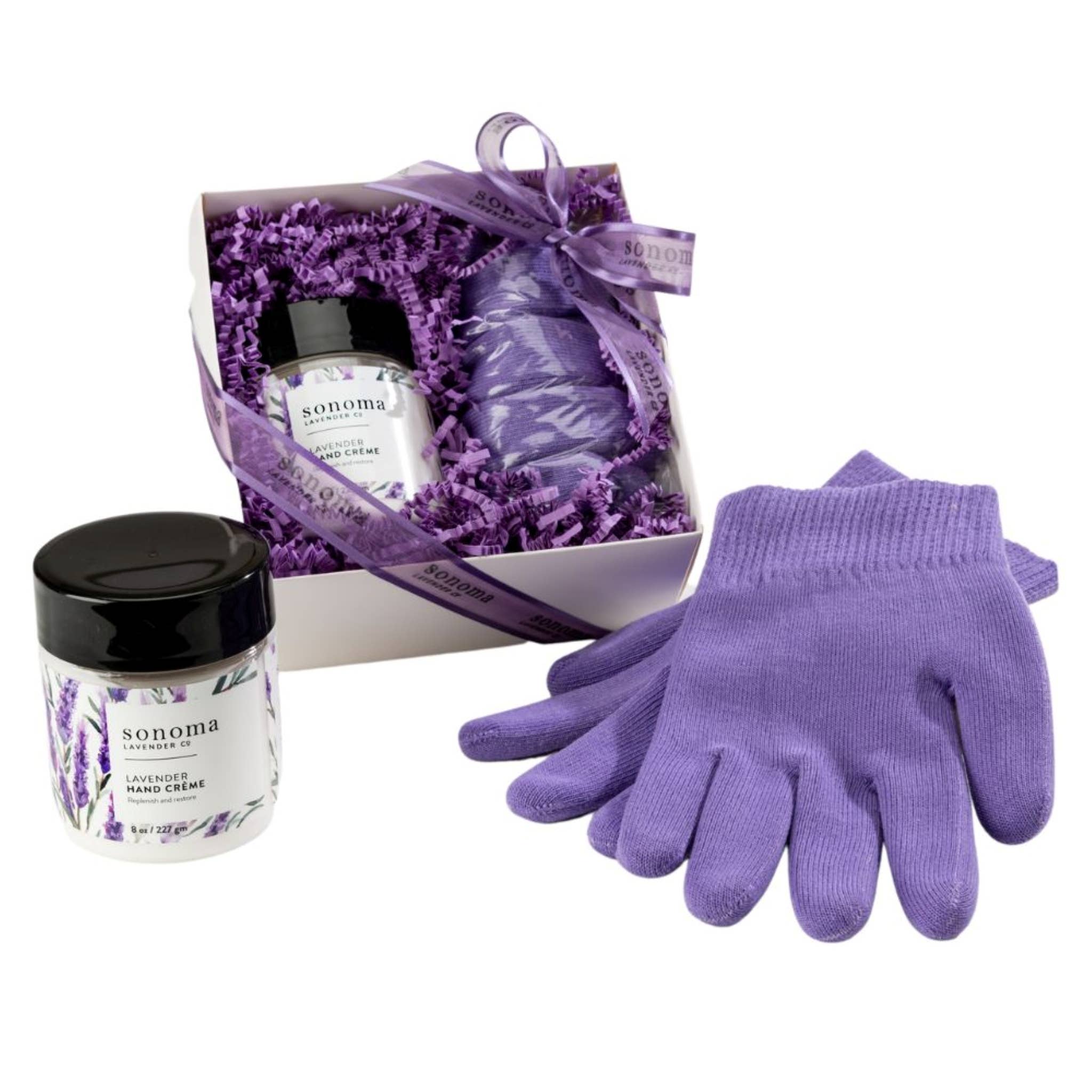 Sonoma Lavender - Hydrating Gloves + Hand Creme Gift Set