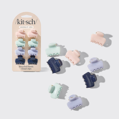 KITSCH - Recycled Plastic Mini Cloud Clips 8pc Set- Garden Bouquet