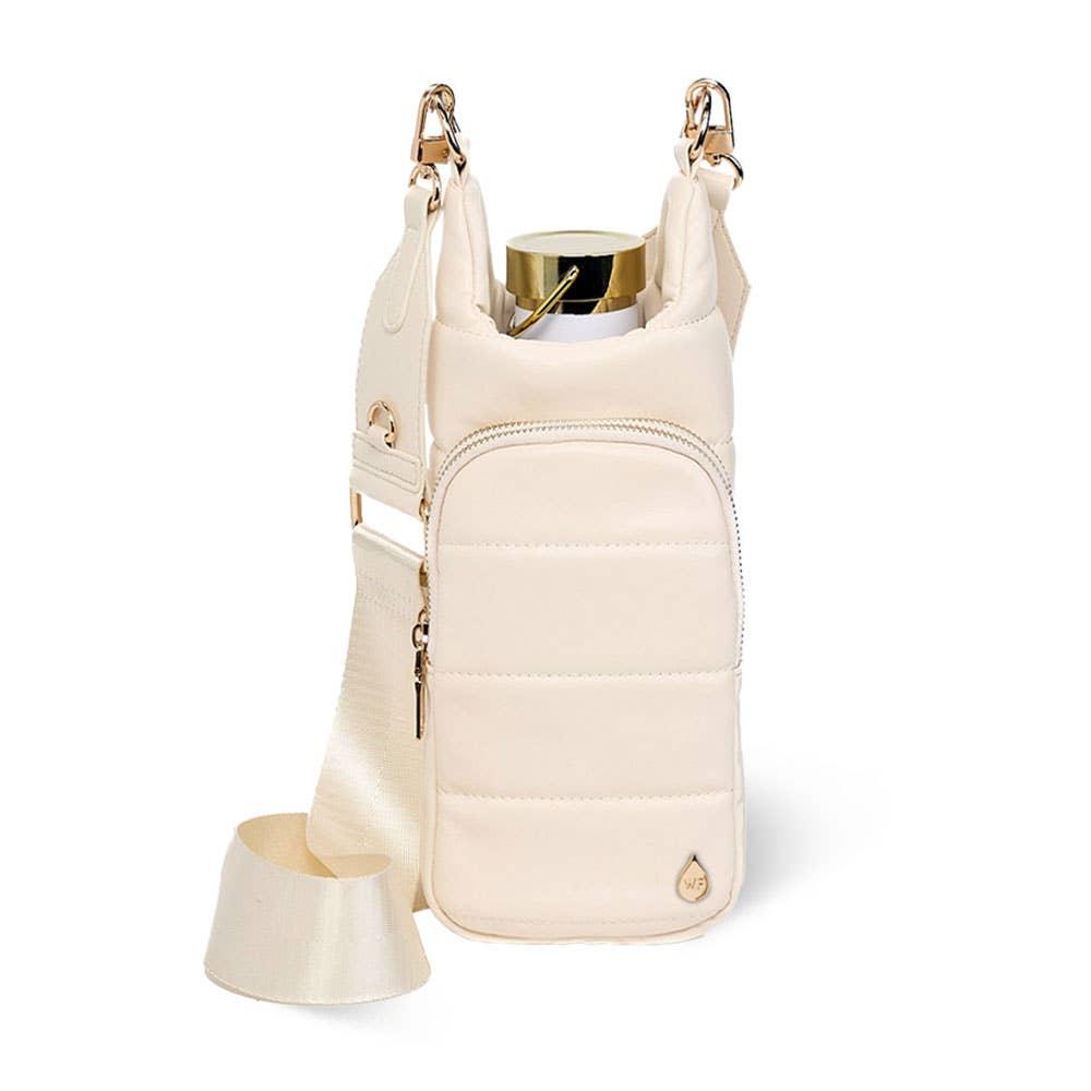 WanderFull - Original HydroBag - Ivory Vegan Leather HydroBag® with Strap Bundle