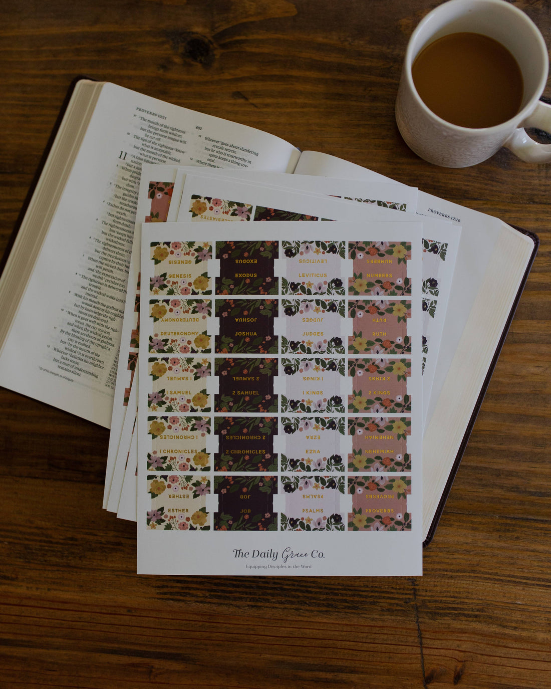 The Daily Grace Co - Magnolia Floral Bible Tabs