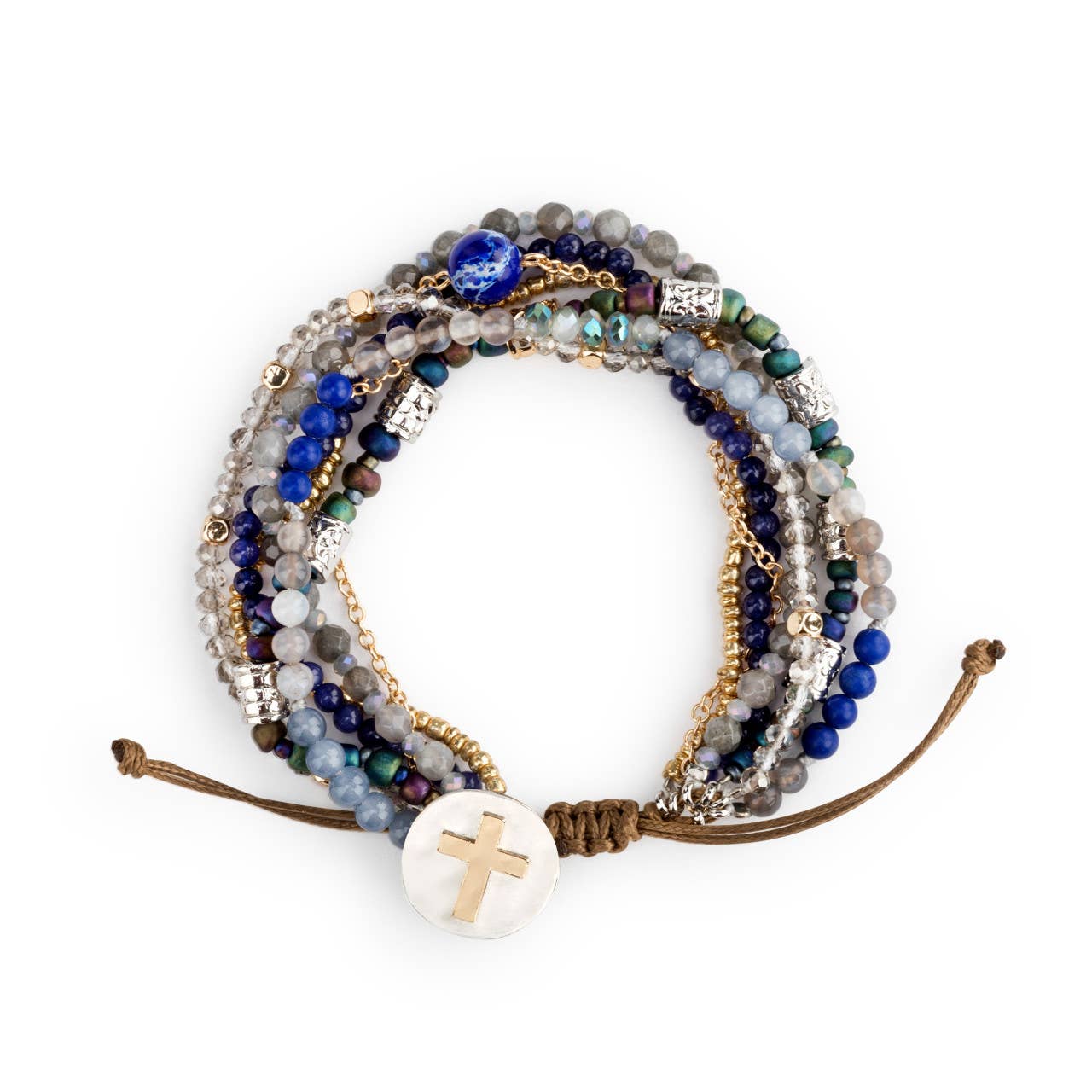 DEMDACO - Beaded Prayer Bracelet - Indigo