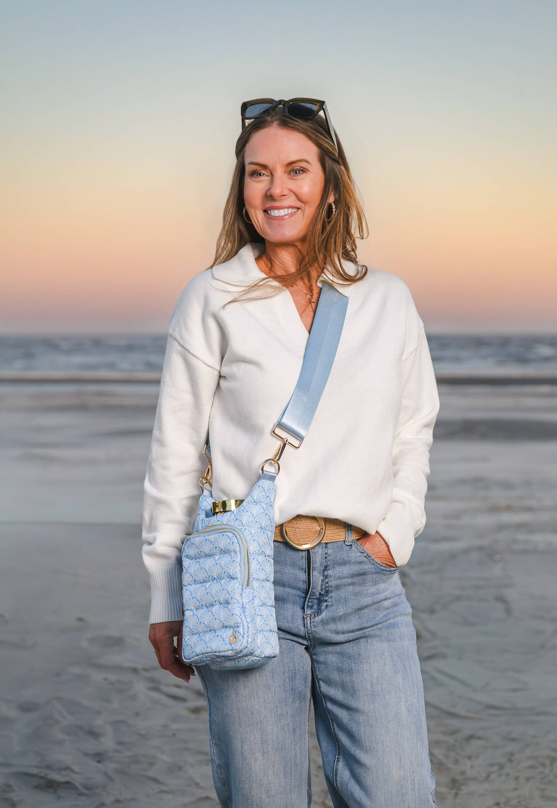 WanderFull - Original HydroBag - Blue Scallop Print HydroBag®
