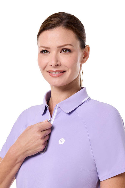 Coolibar - CourtLine Short Sleeve Polo | Lavendula