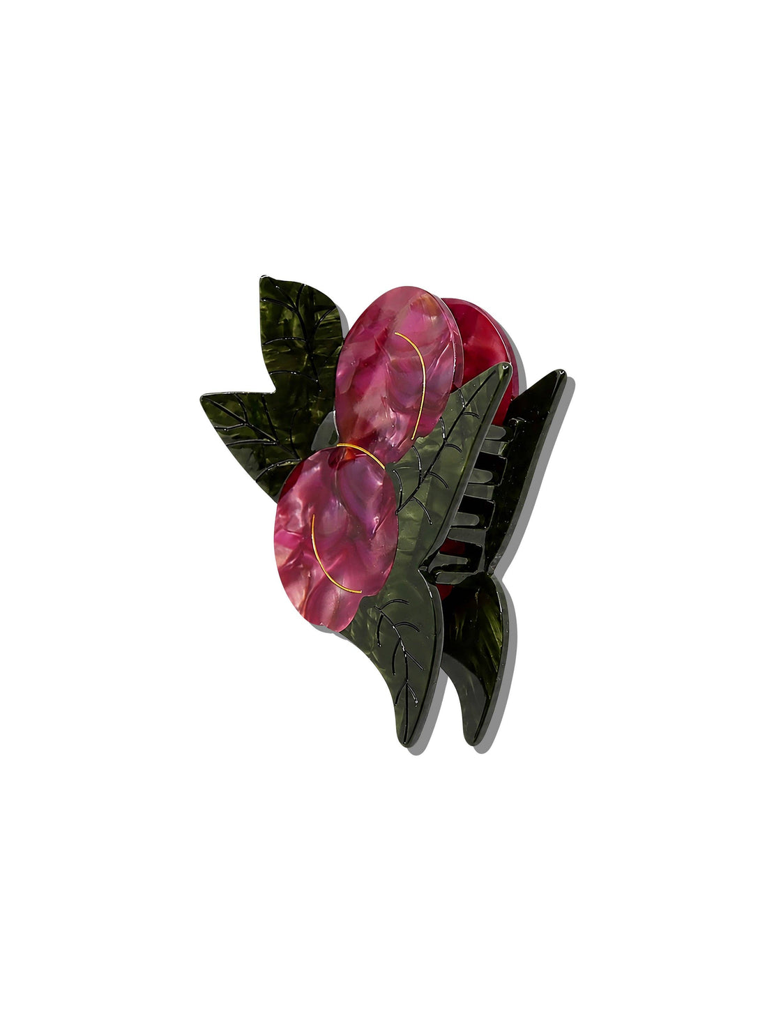 Solar Eclipse - Hand-painted Japanese Plum Claw Hair Clip | Eco-Friendly