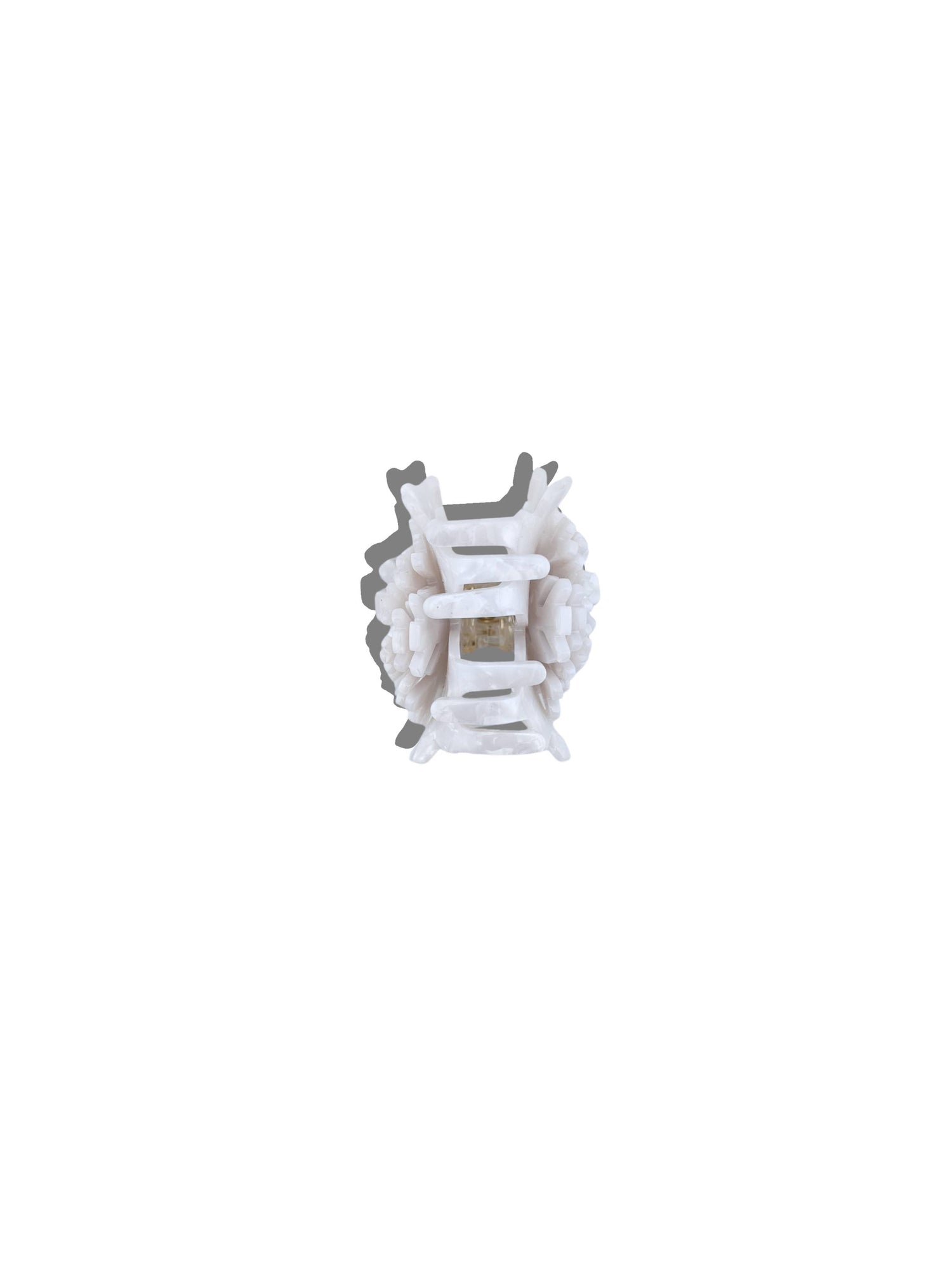 Solar Eclipse - Hand-painted Origami Snowflake Hair Claw Clip | Eco-Friendly