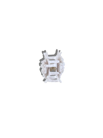 Solar Eclipse - Hand-painted Origami Snowflake Hair Claw Clip | Eco-Friendly