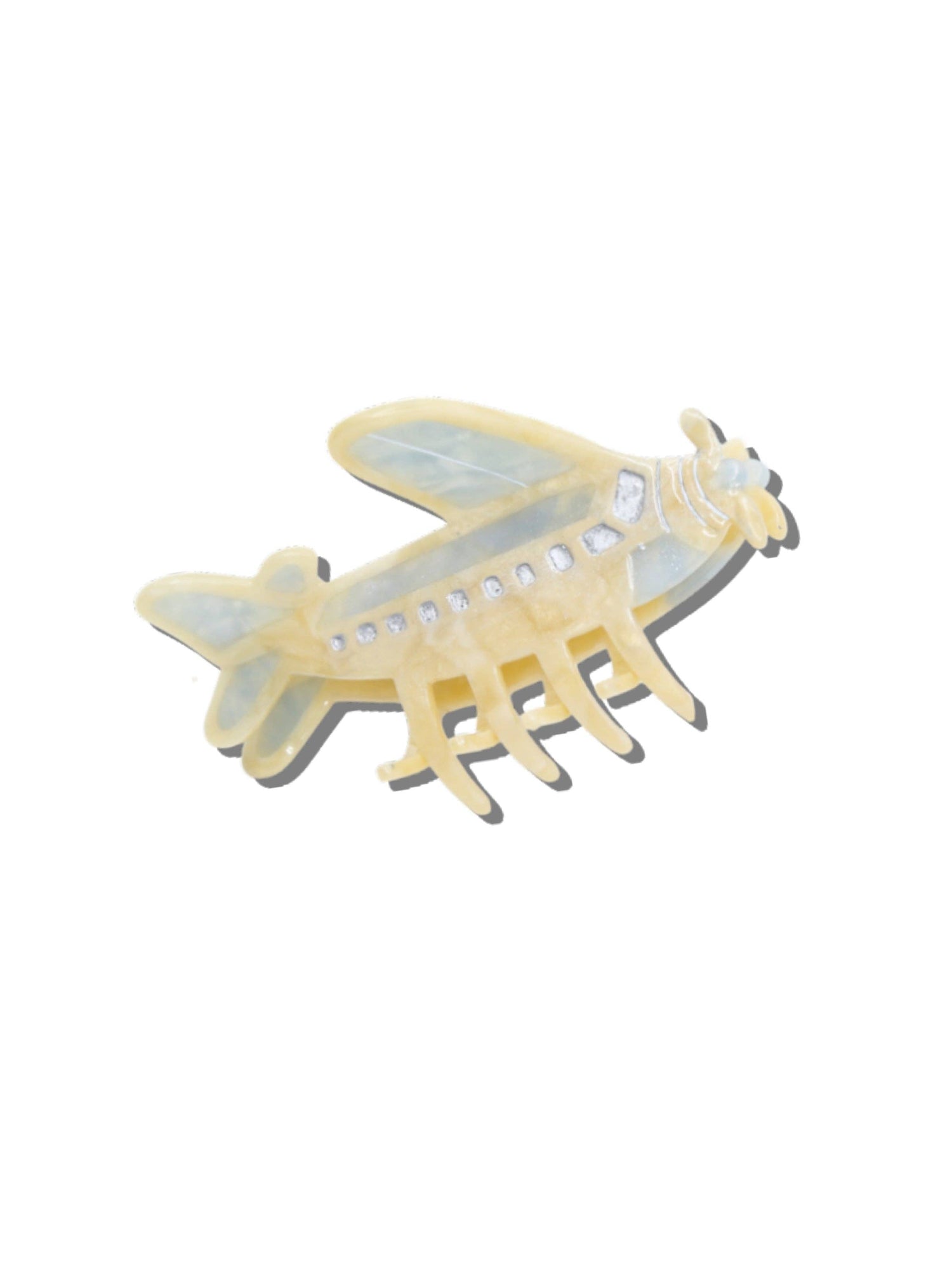 Solar Eclipse - Hand-painted Vintage Plane Claw Hair Clip | Eco-Friendly