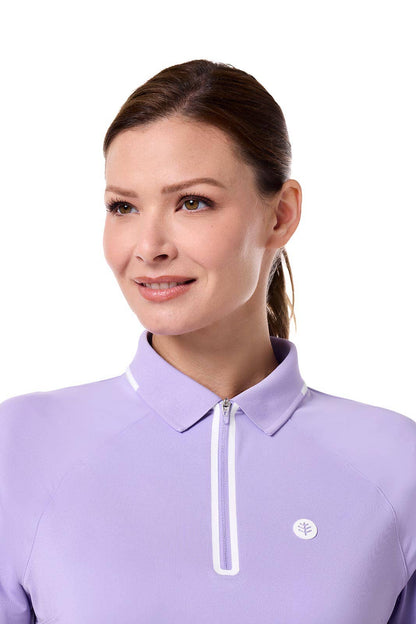 Coolibar - CourtLine Short Sleeve Polo | Lavendula