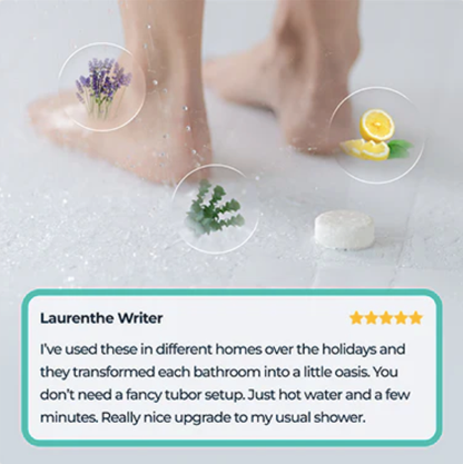 body restore⎜steam eye masks, shower steamers, tallow - Lavender Shower Steamers - 6pk Sleep, Relaxation Spa Gift