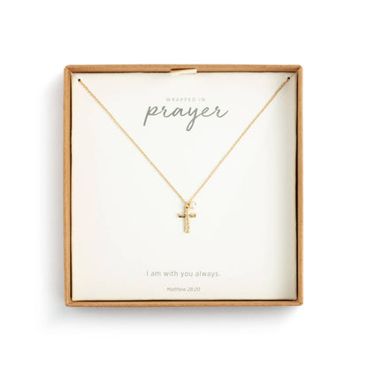 DEMDACO - Dainty Cross Necklace - Gold