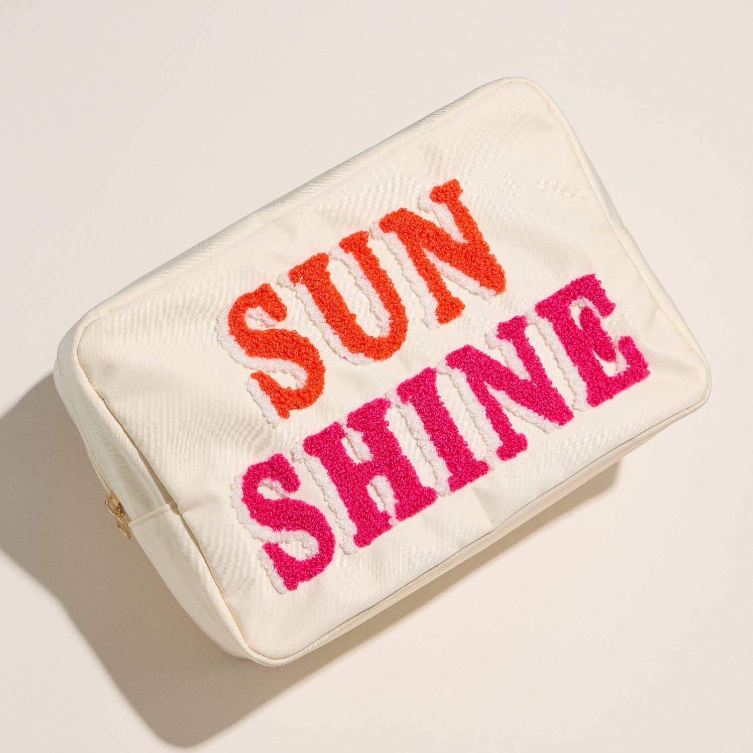 Frem - Nylon Beach Pouch with Fabric Letters