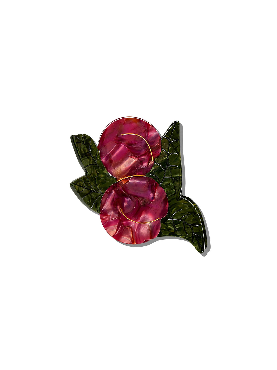 Solar Eclipse - Hand-painted Japanese Plum Claw Hair Clip | Eco-Friendly