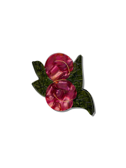 Solar Eclipse - Hand-painted Japanese Plum Claw Hair Clip | Eco-Friendly