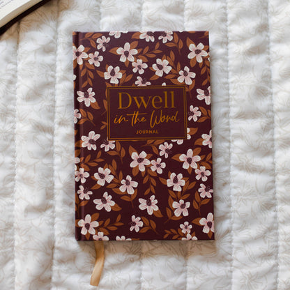 The Daily Grace Co - Dwell in the Word Journal - Burgundy Blooms