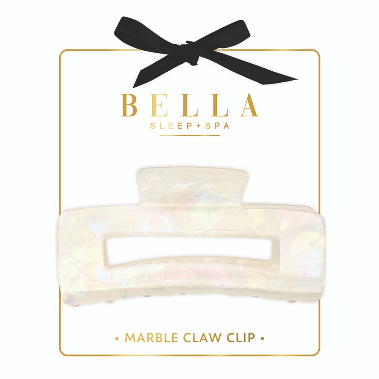 Bella Sleep + Spa - Claw Clip - White Marble