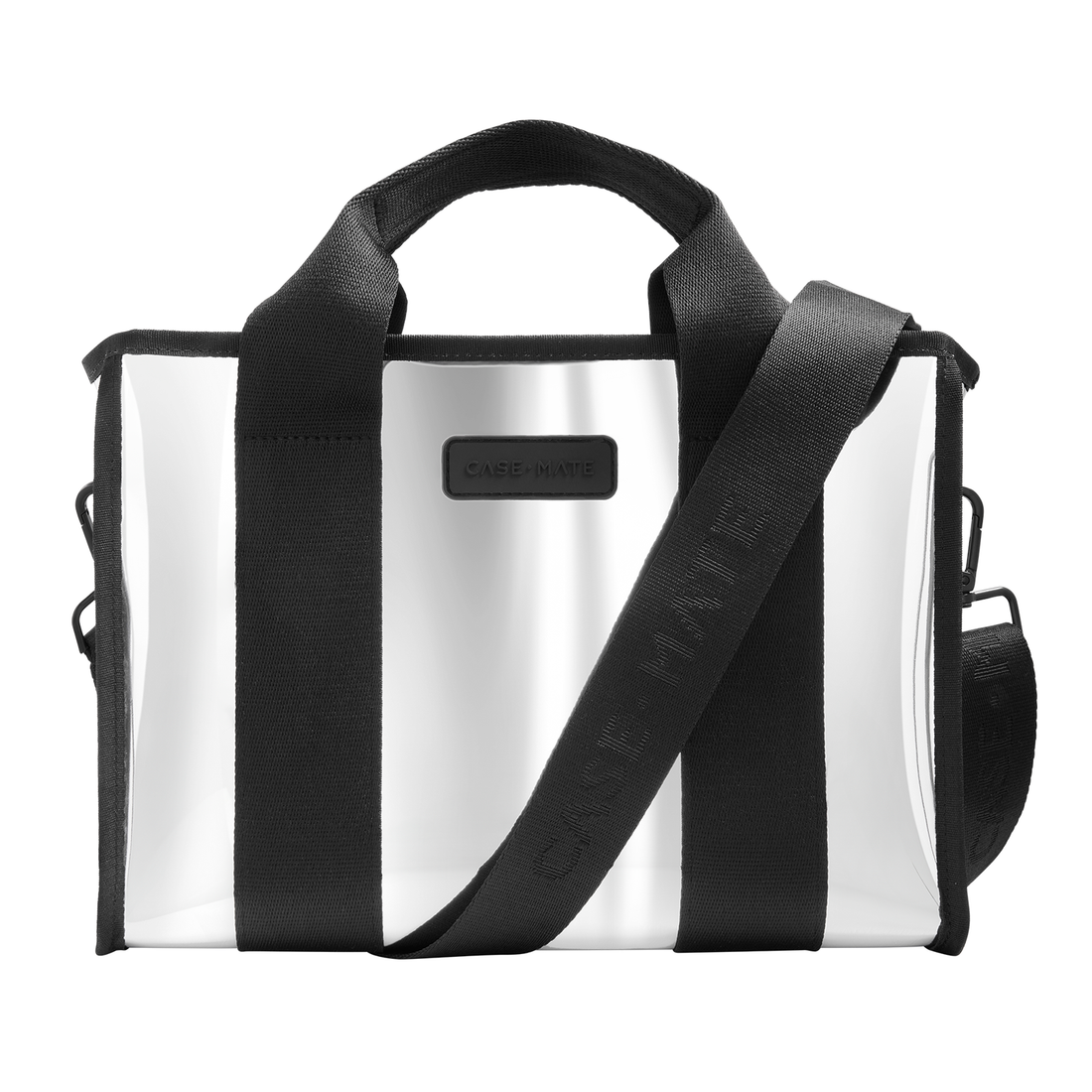 Case-Mate - Case-Mate Silver Chrome Jelly Tote Bag Medium Crossbody