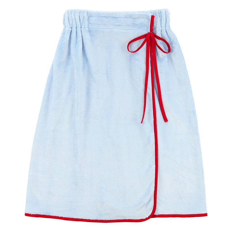 Bella Sleep + Spa - Spa Wrap - Blue + Red  Bow