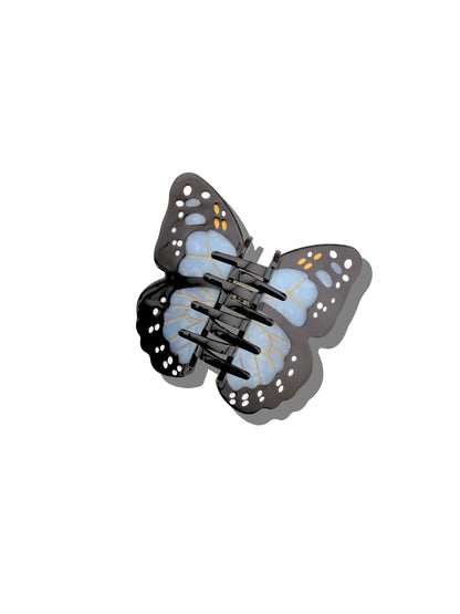 Solar Eclipse - Hand-painted Monarch Butterfly Claw Hair Clip | Eco-Friendly