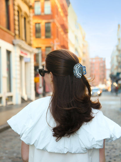 Solar Eclipse - Hand-painted Seashell Claw Hair Clip | Eco-Friendly