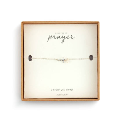 DEMDACO - Dainty Cross Bracelet - Silver