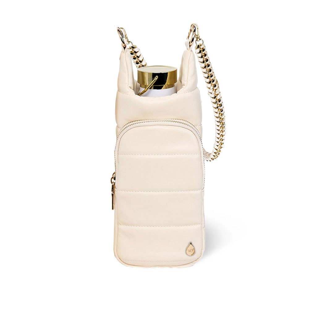 WanderFull - Original HydroBag - Ivory Vegan Leather HydroBag® with Strap Bundle