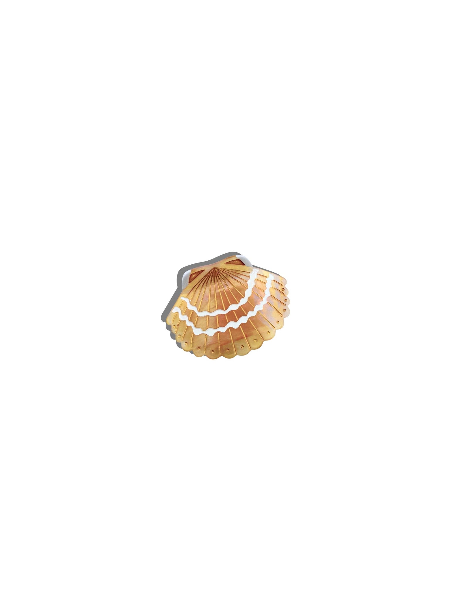 Solar Eclipse - Hand-painted Mini Seashell Claw Hair Clip | Eco-Friendly
