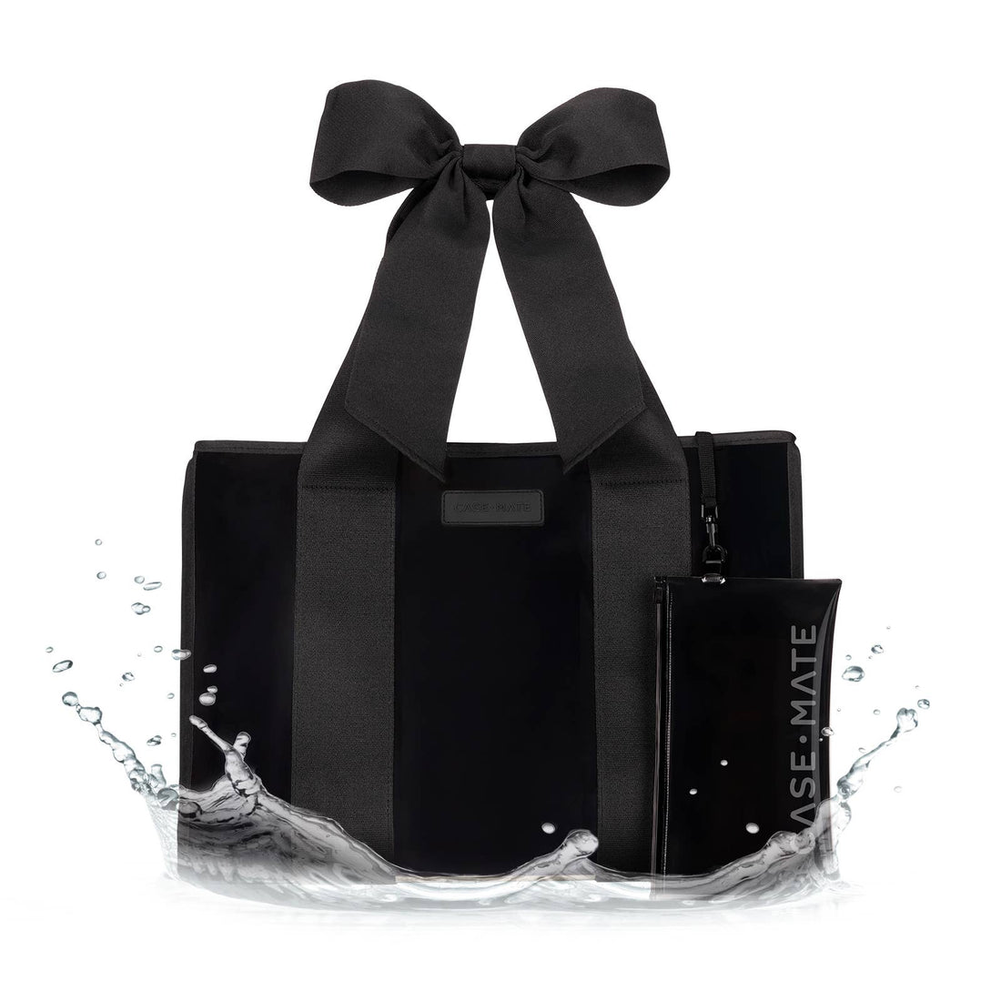 Case-Mate - Case-Mate Midnight Black Bow Jelly Tote Bag