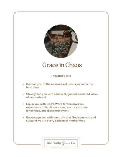 The Daily Grace Co - Grace in Chaos | Biblical Hope for the Hard Days of Motherhood