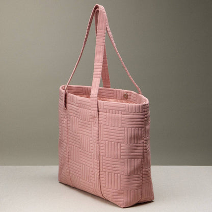 Frem - Quilted Tote Bag with Woven Texture