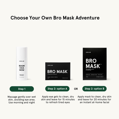 JAXON LANE - Bro Mask Facial Set- Ready, Set, Glow Gift Box by Jaxon Lane