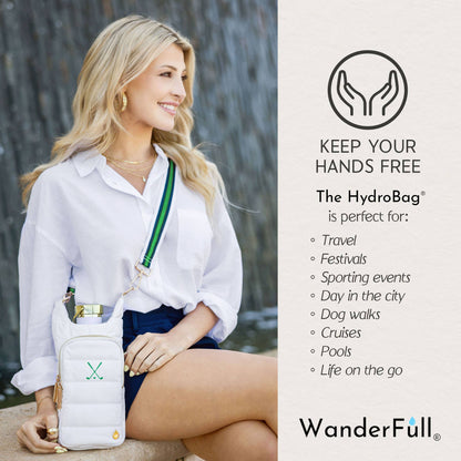 WanderFull - Original HydroBag - White Ripstop HydroBag® with Golf Embroidery
