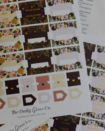 The Daily Grace Co - Magnolia Floral Bible Tabs