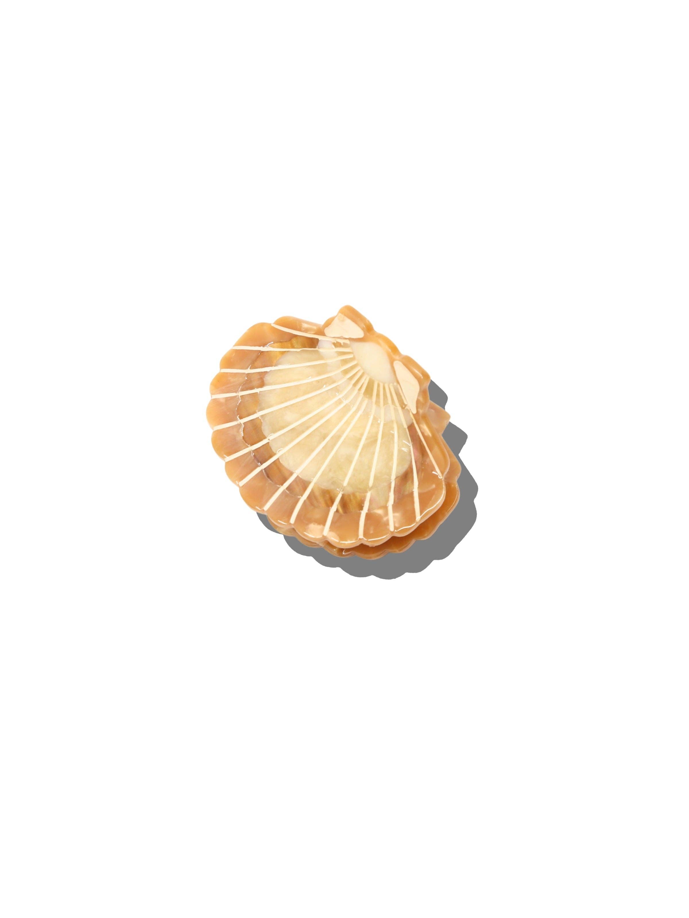 Solar Eclipse - Hand-painted Mini Sunset Seashell Claw Hair Clip | Eco-Friendly
