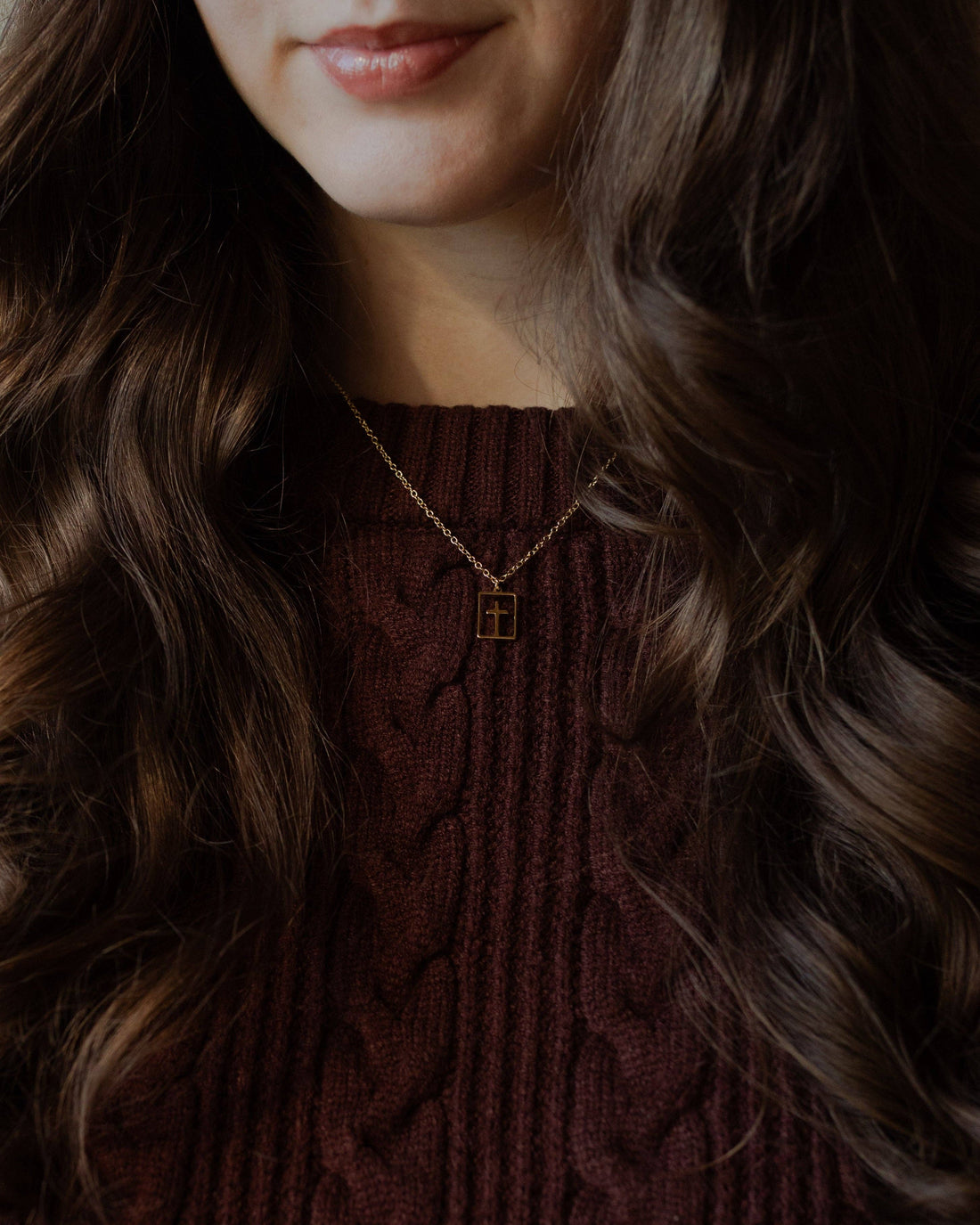 The Daily Grace Co - Cut Out Cross Necklace